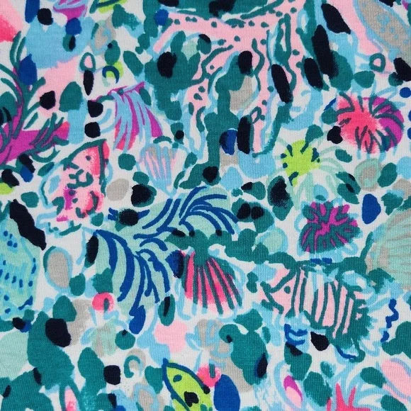 Lilly Pulitzer Diann Long Sleeve Mini Dress Smocked Printed Cotton S - Picture 3 of 8